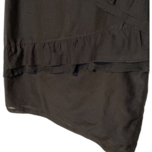 Boo Radley black ruffle sleeveless dress size 8 - Picture 4 of 6